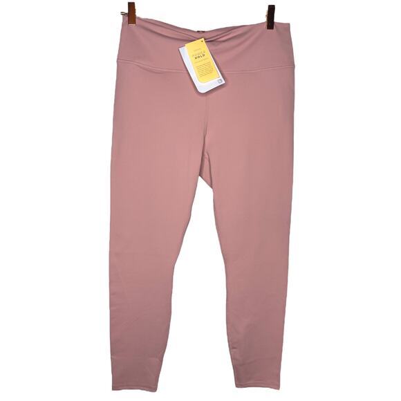 Fabletics Womens High-Waist Solid Powerhold 7/8‎ Leggings Size XL 12-14 Pink NWT - Picture 1 of 6